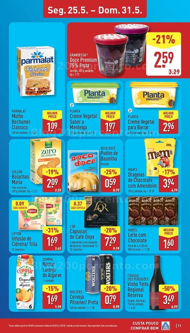 Antevisão Folheto ALDI Promoções de 25 a 31 maio
